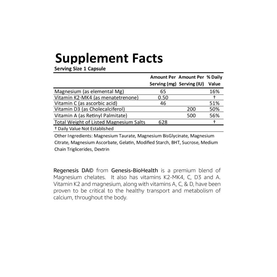 Regenesis DA <br> With Vitamins D & A - Image 3