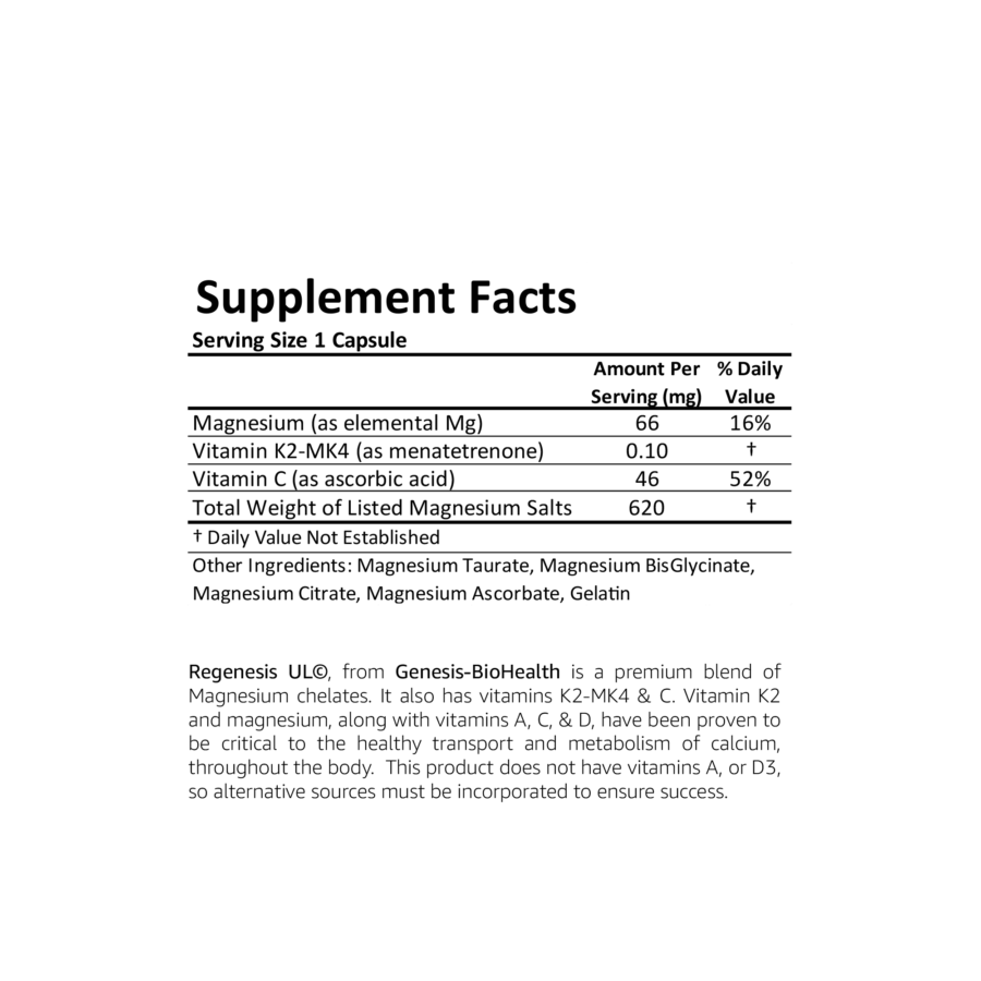 Regenesis UL <br> Low Strength Capsule - Image 3